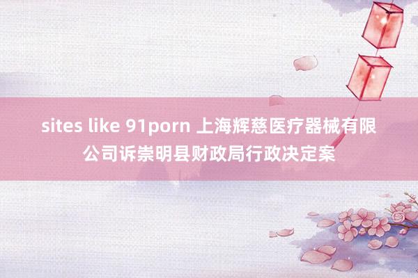 sites like 91porn 上海辉慈医疗器械有限公司诉崇明县财政局行政决定案