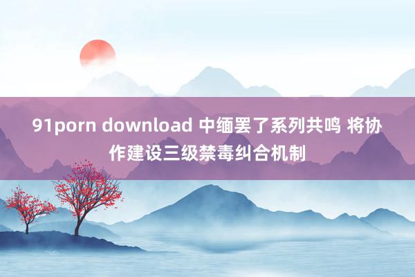 91porn download 中缅罢了系列共鸣 将协作建设三级禁毒纠合机制